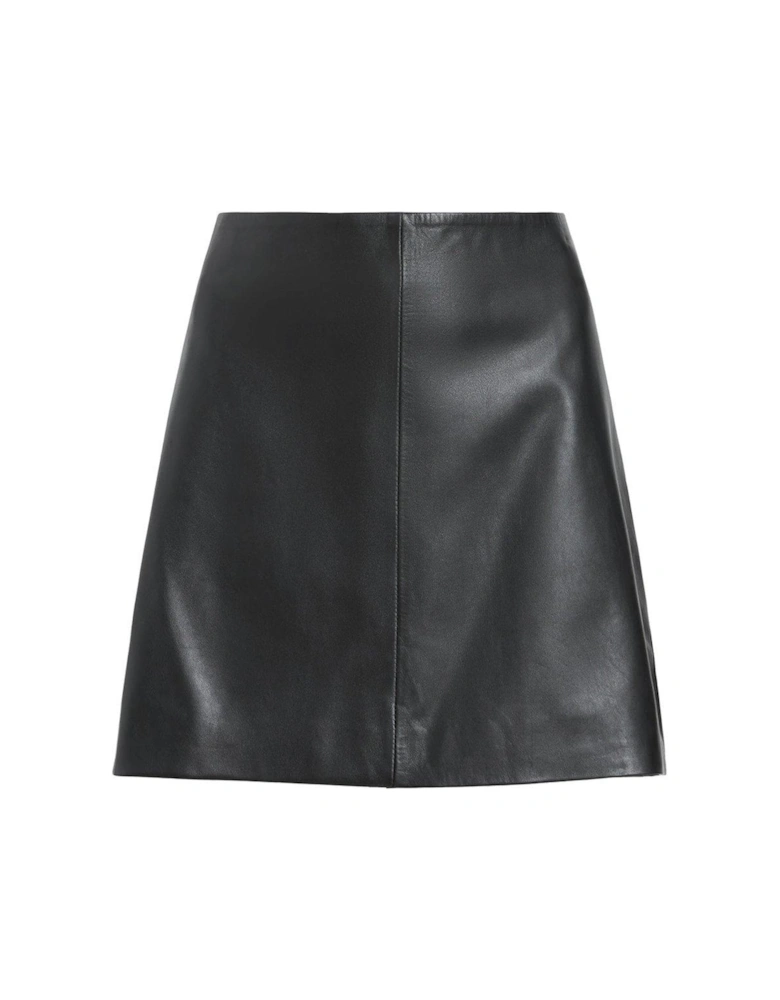 Renai Foil Skirt - Black