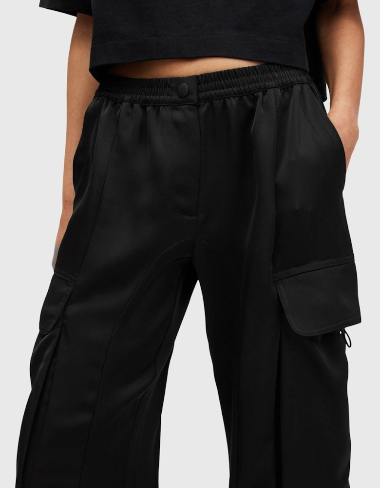 Barbara Cargo Trousers - Black