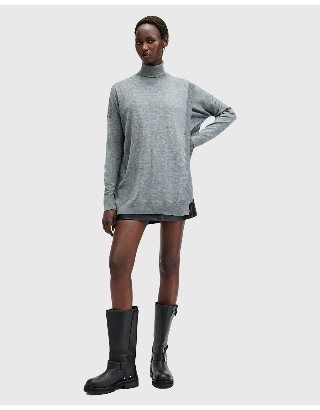 Bern Wrap Jumper - Grey