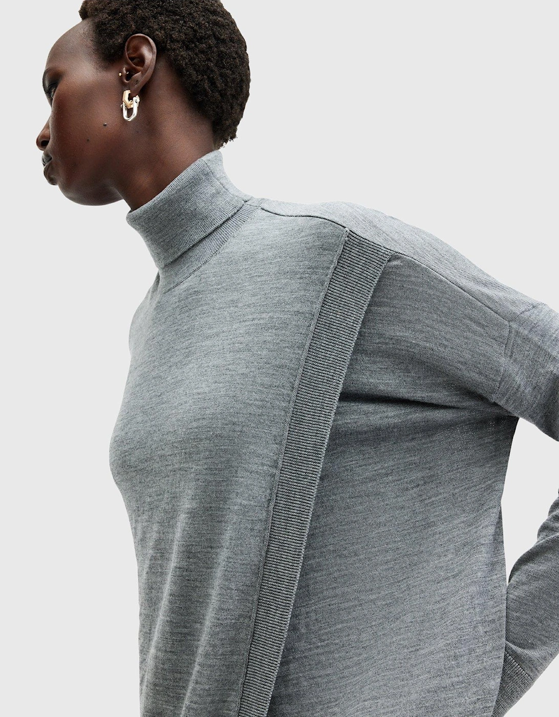 Bern Wrap Jumper - Grey