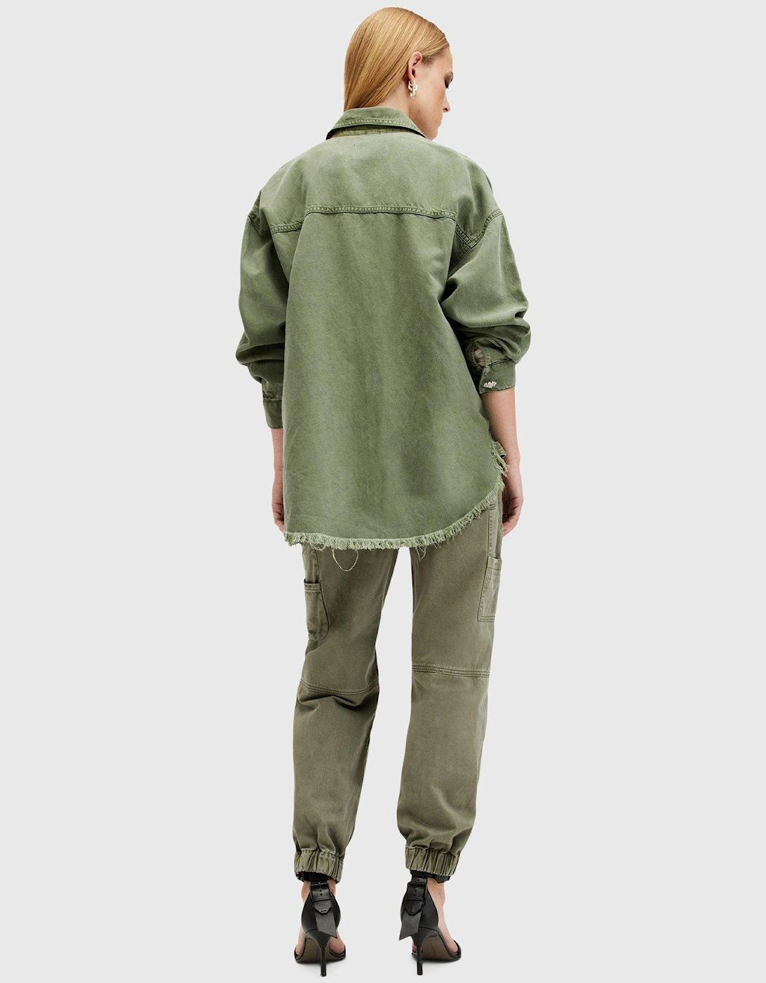 Florence Cargo Jogger Trousers - Green