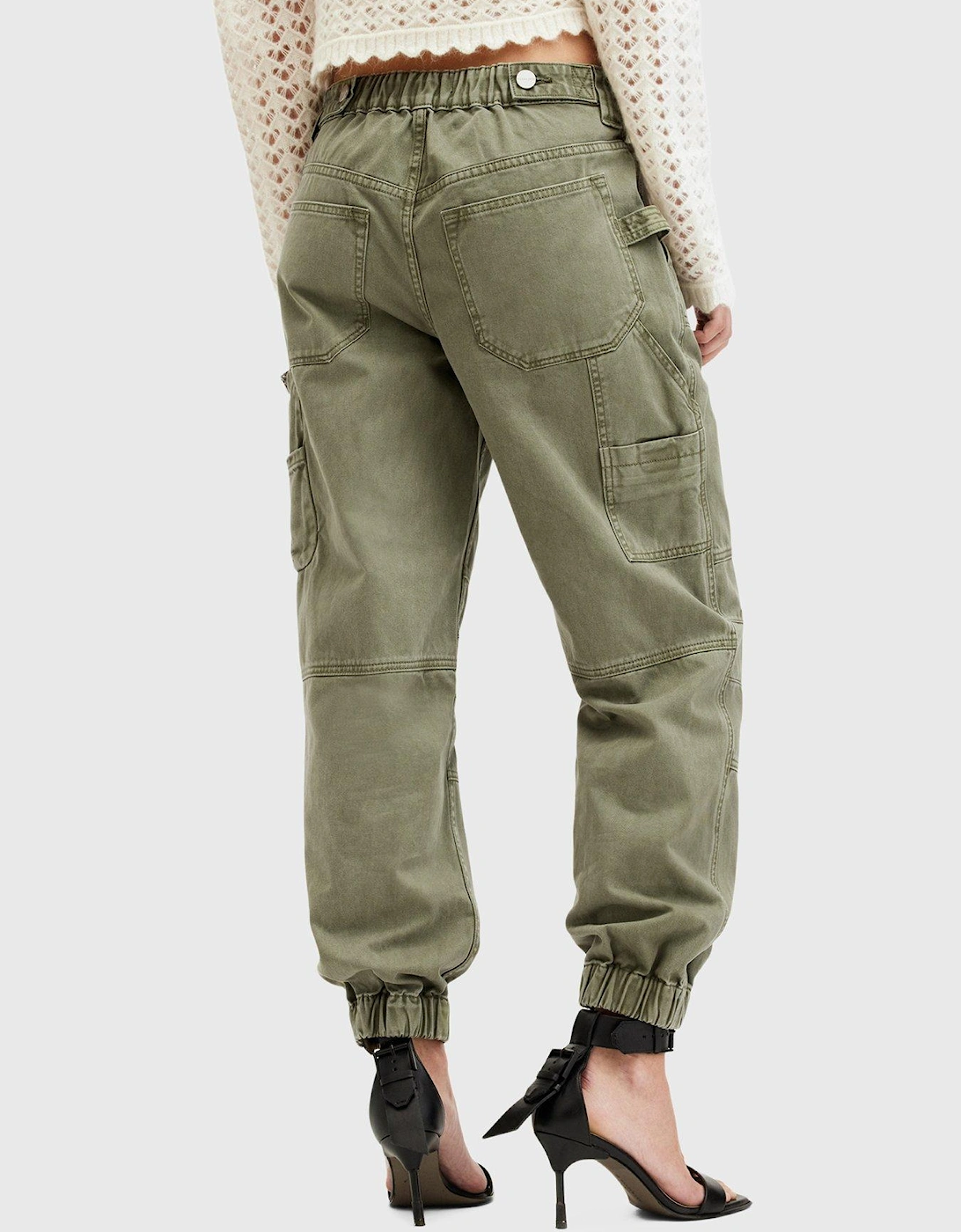 Florence Cargo Jogger Trousers - Green