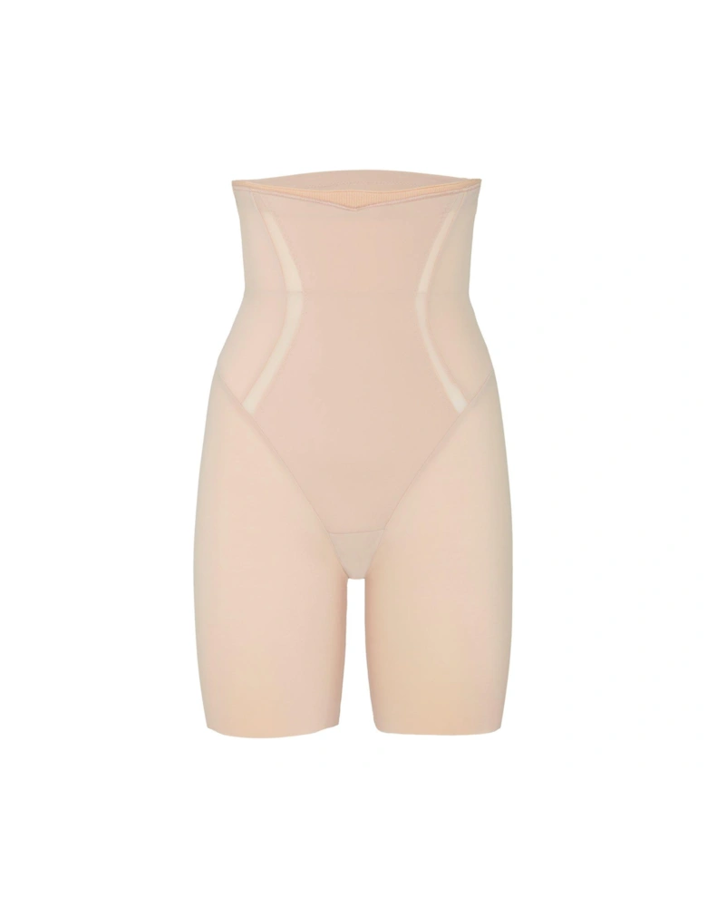Firm Foundations Hi Waist Thigh Slimmer - Latte Brown