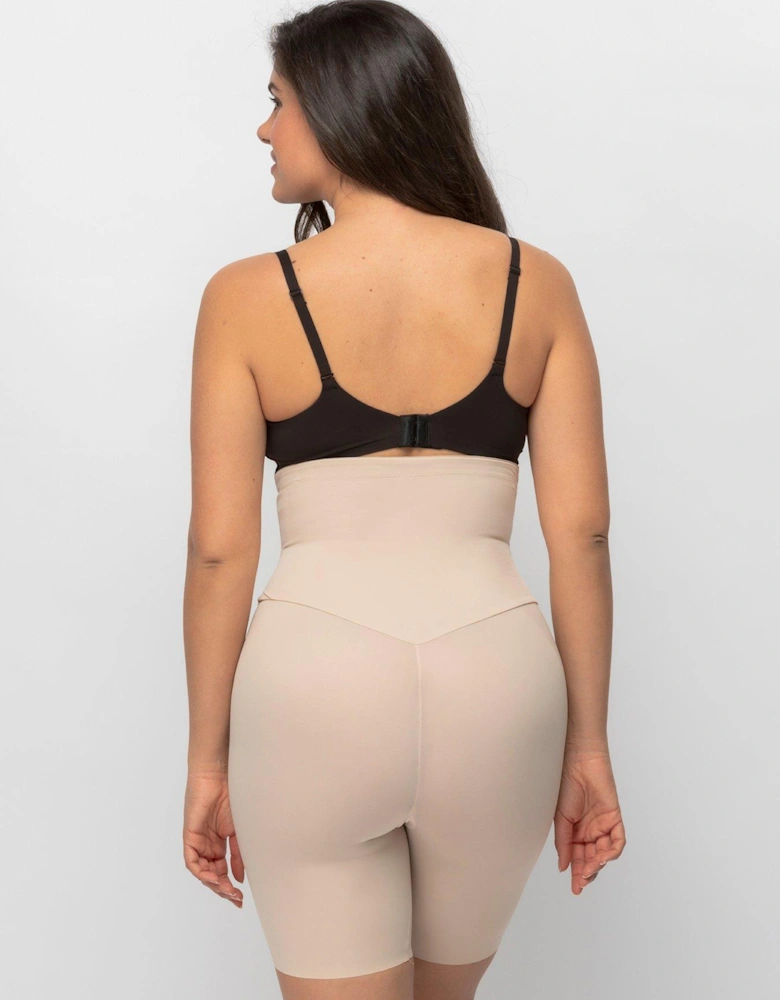Firm Foundations Hi Waist Thigh Slimmer - Latte Brown