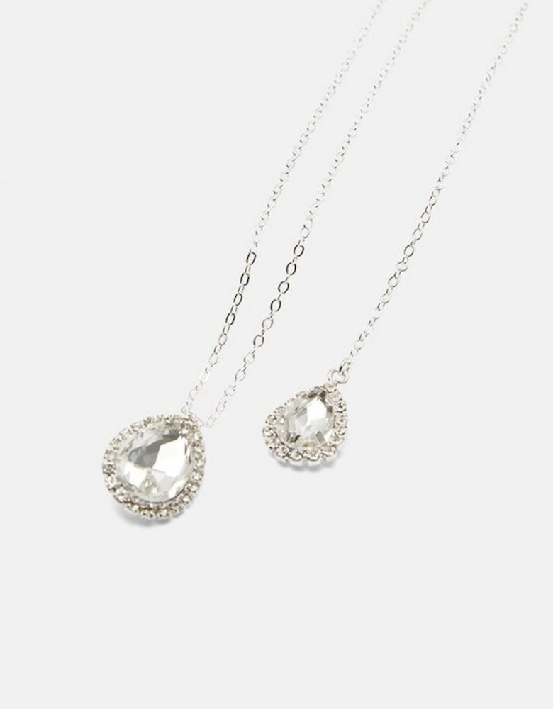 Crystal Diamante Backdrop Necklace