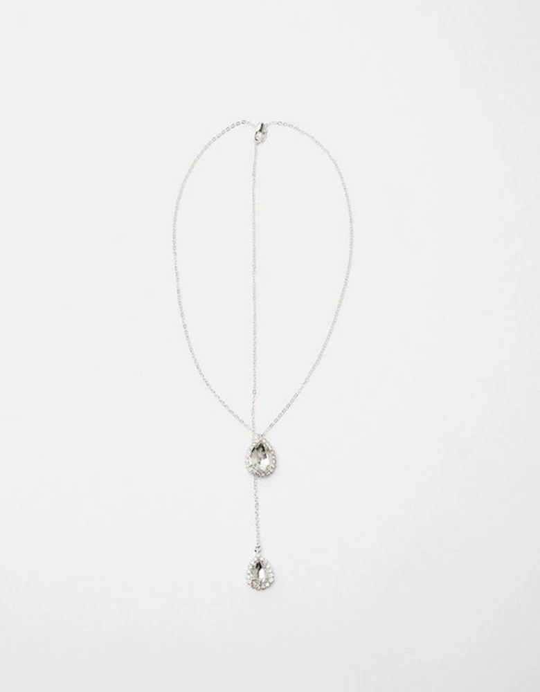 Crystal Diamante Backdrop Necklace