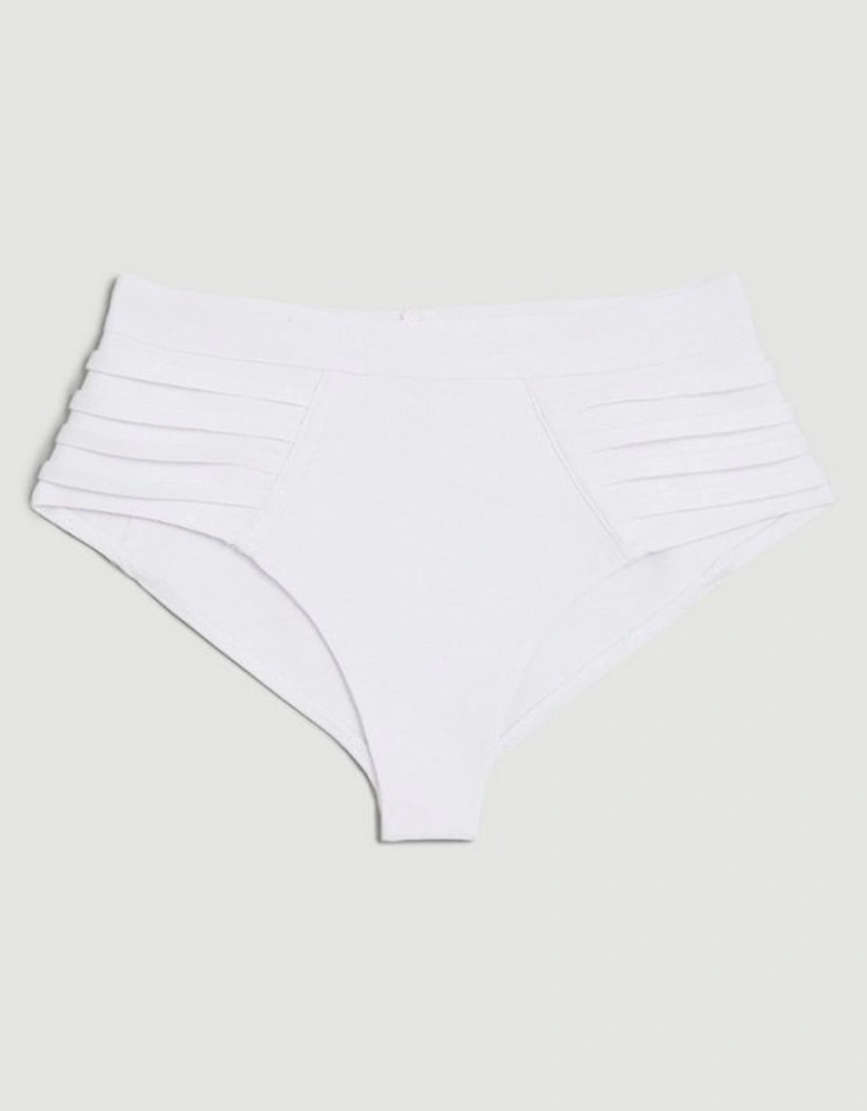 Bandage Sheer Stripe Bikini Bottoms