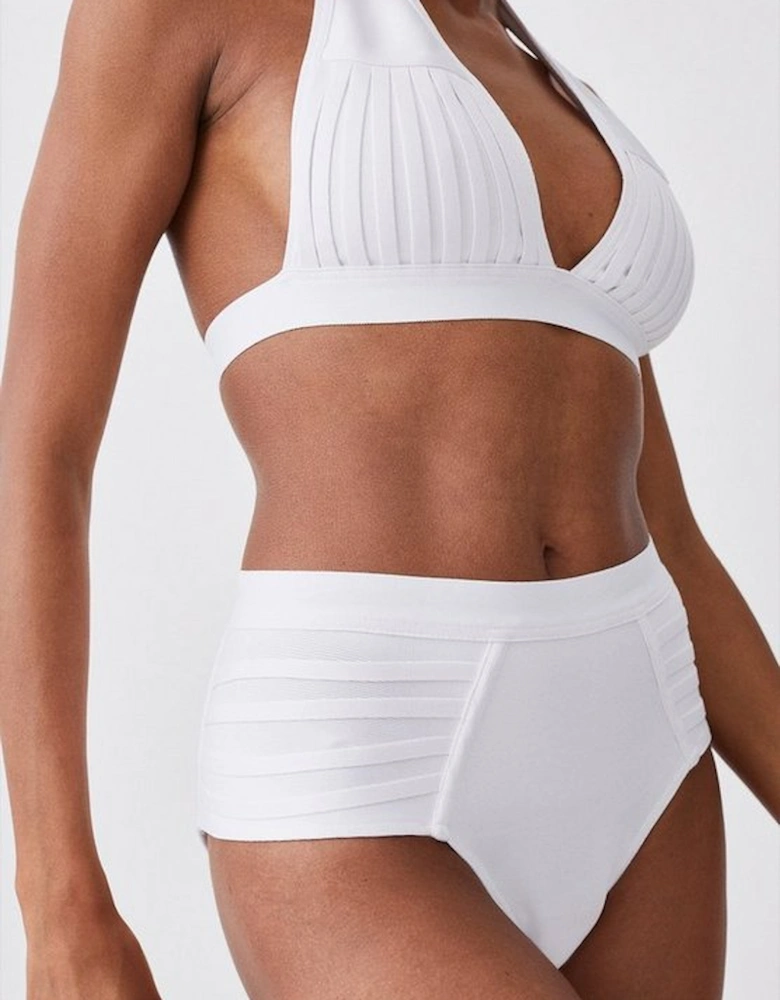 Bandage Sheer Stripe Bikini Bottoms