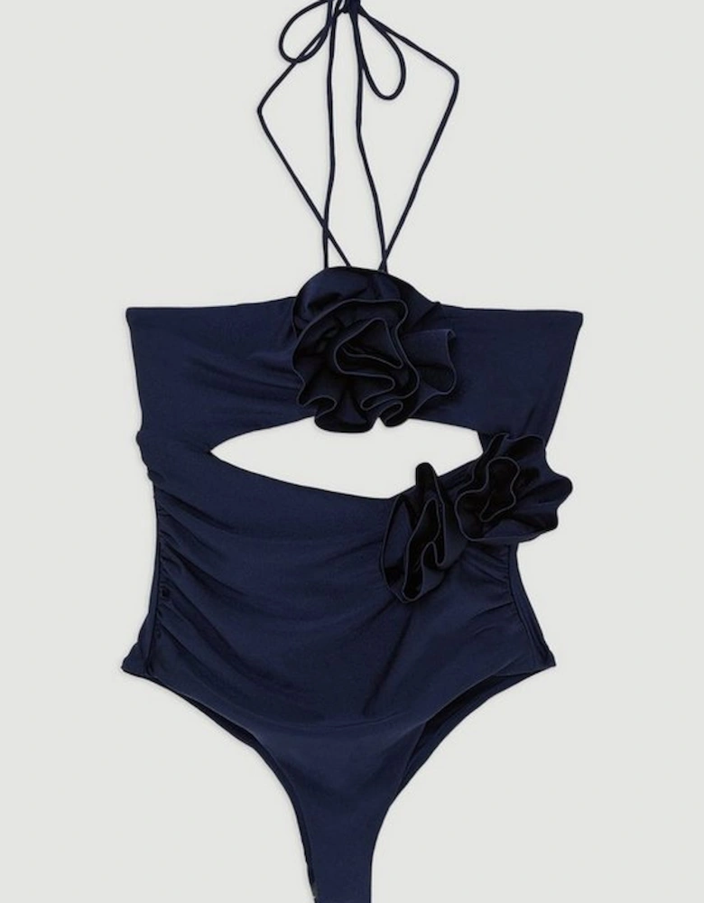 Rosette Cut Out Detail Swimsuit