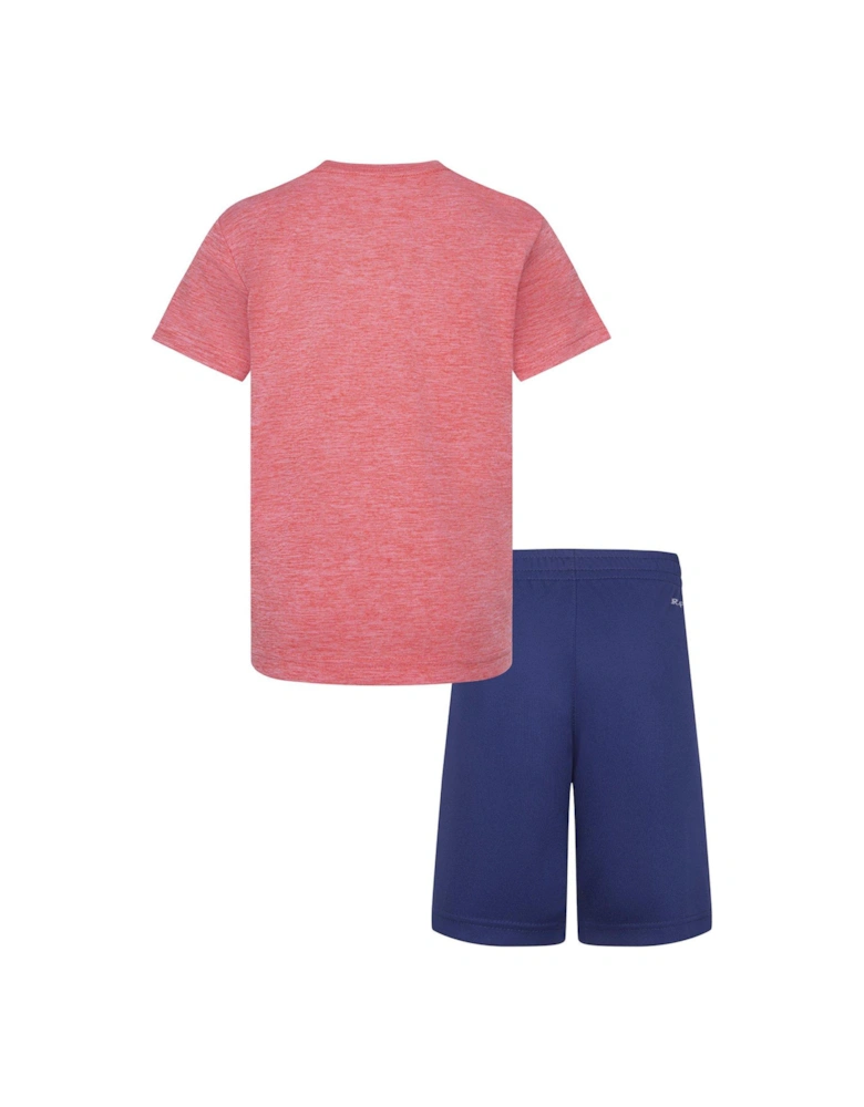 Kids Boys Dropset T-shirt And Short Set - Navy