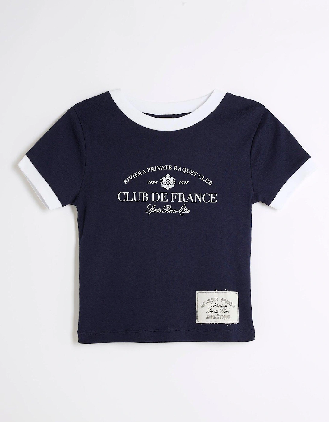 Olympics Ringer Tee - Navy