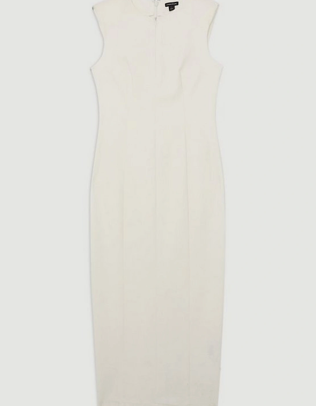 Dart Detail Luxe Ponte Jersey Midi Dress