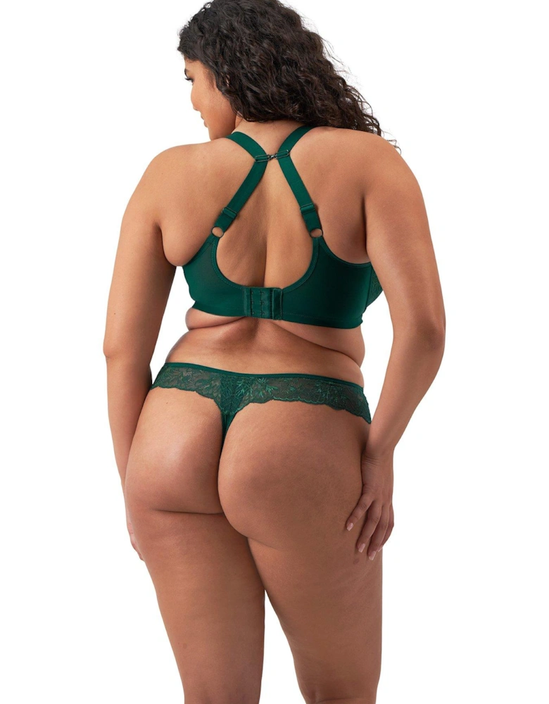 Brianna Underwired Padded Half Cup Bra - Green