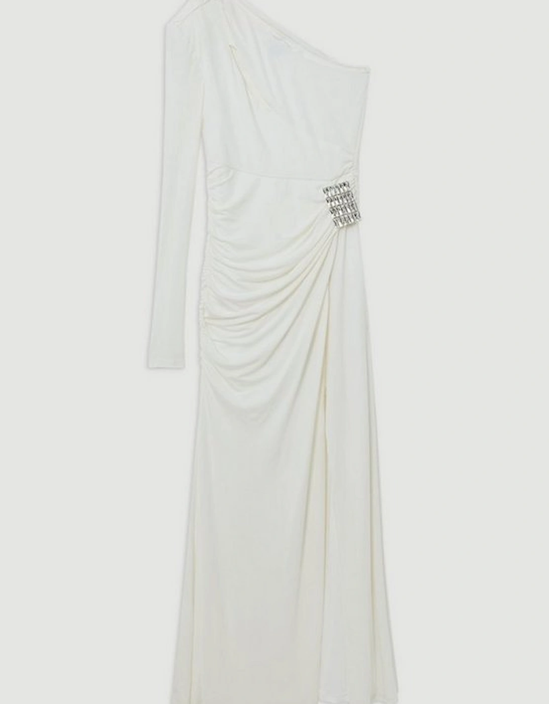 Premium Viscose Jersey Hardware Maxi Dress