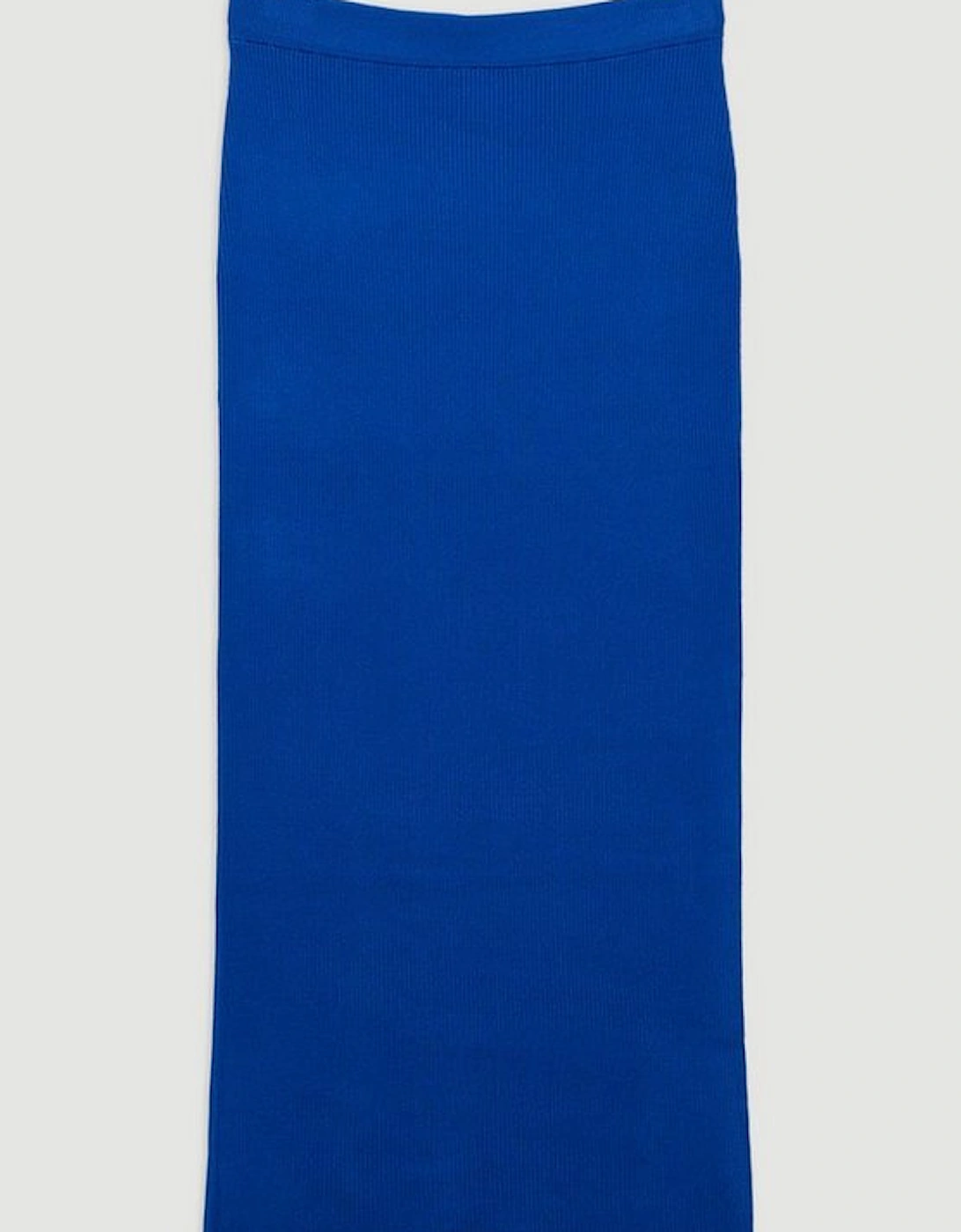 Slinky Drape Knit Column Skirt