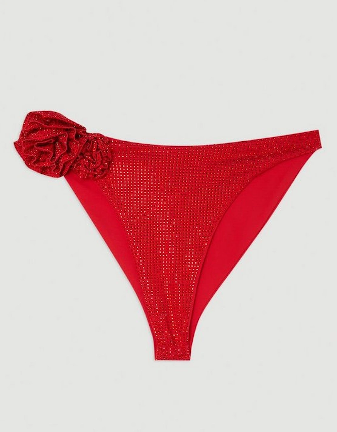 Premium Embellished Rosette Bikini Bottoms