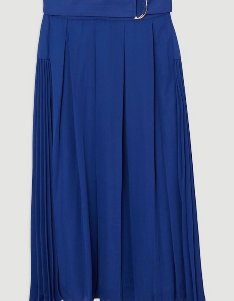 Tall Georgette Woven Pleated Maxi Skirt