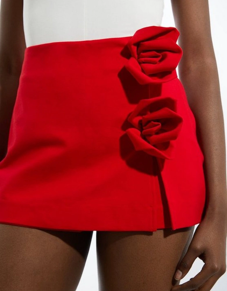 Rosette Ponte Jersey Mini Skort