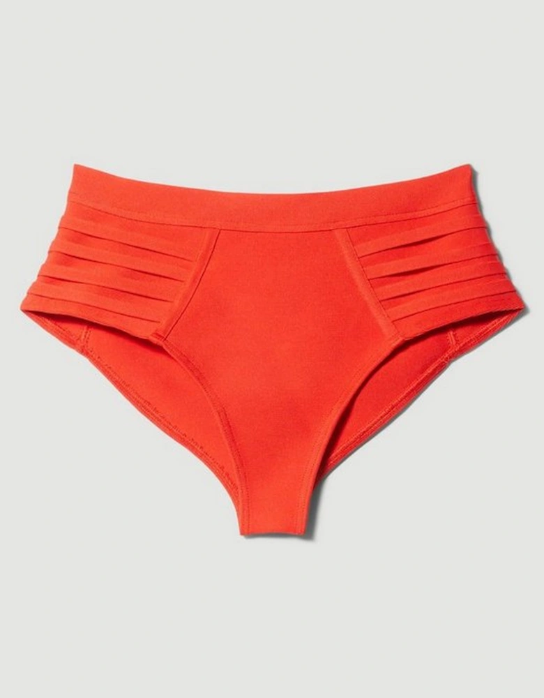 Bandage Sheer Stripe Bikini Bottoms