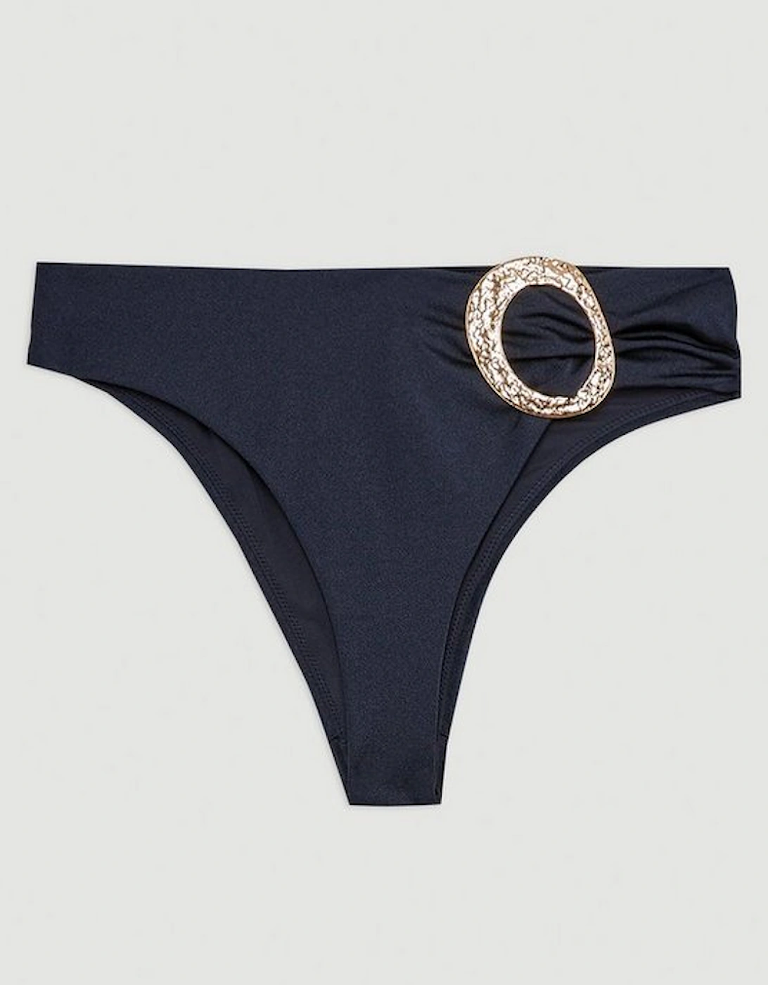 Slinky Trim Detail Bikini Bottoms