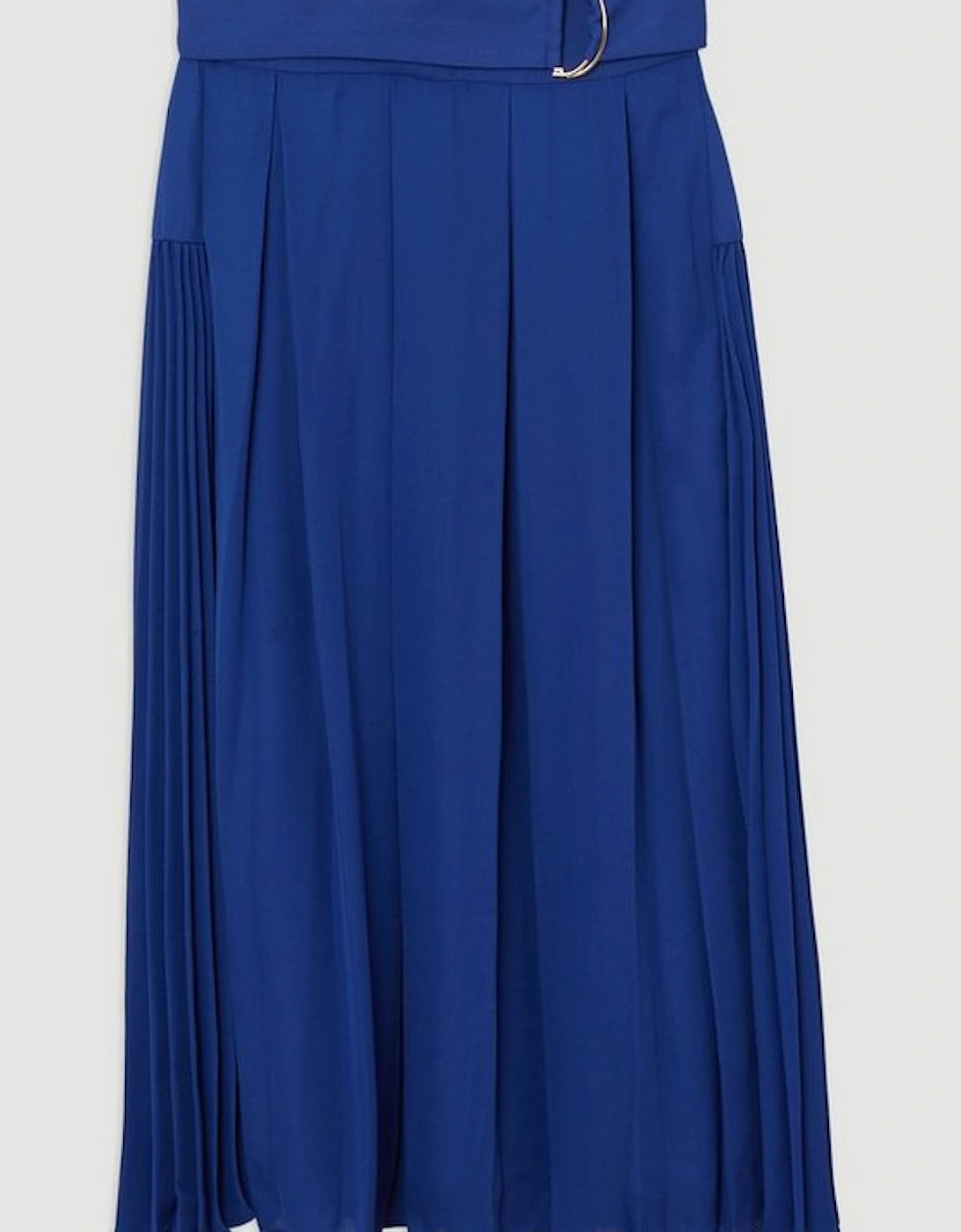 Georgette Woven Pleated Maxi Skirt