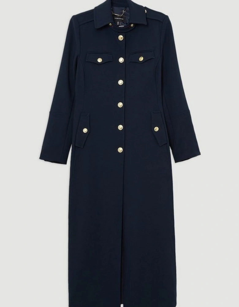 Tailored Military Maxi Coat