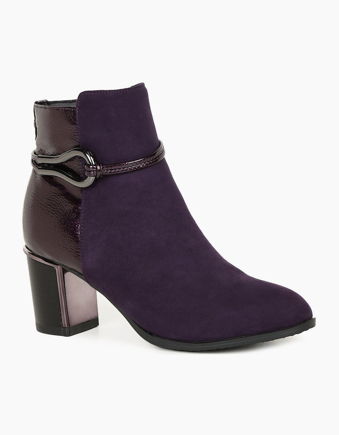 Lotus Women's Ebony Womens Ankle Boots - Purple - Size: 8
