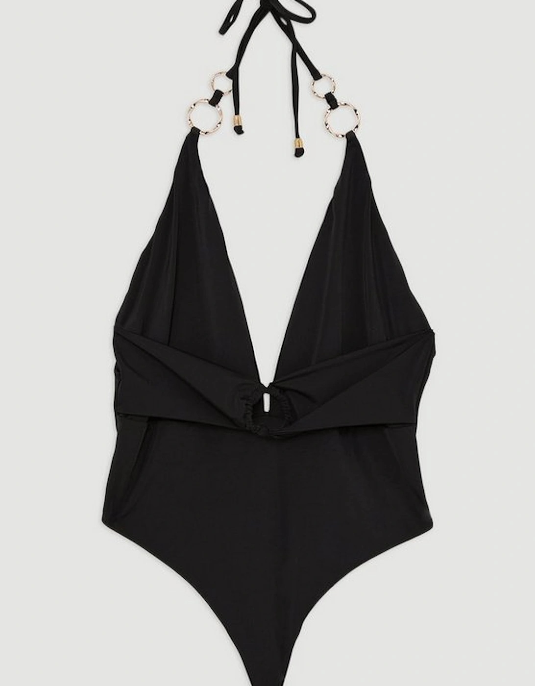 Ring Detail Plunge Swimsuit