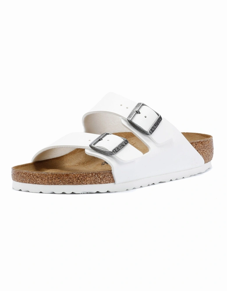 Birko-Flor Mens White Regular Sandals