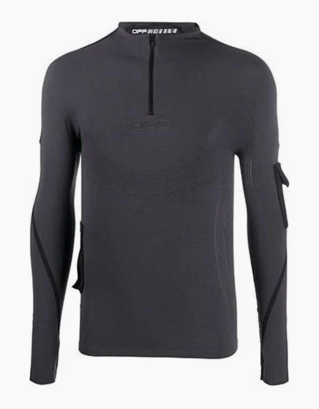 Women's OFF-WHITE ACTIVE SEAMLESS TOP GREY - Black - Size: 14