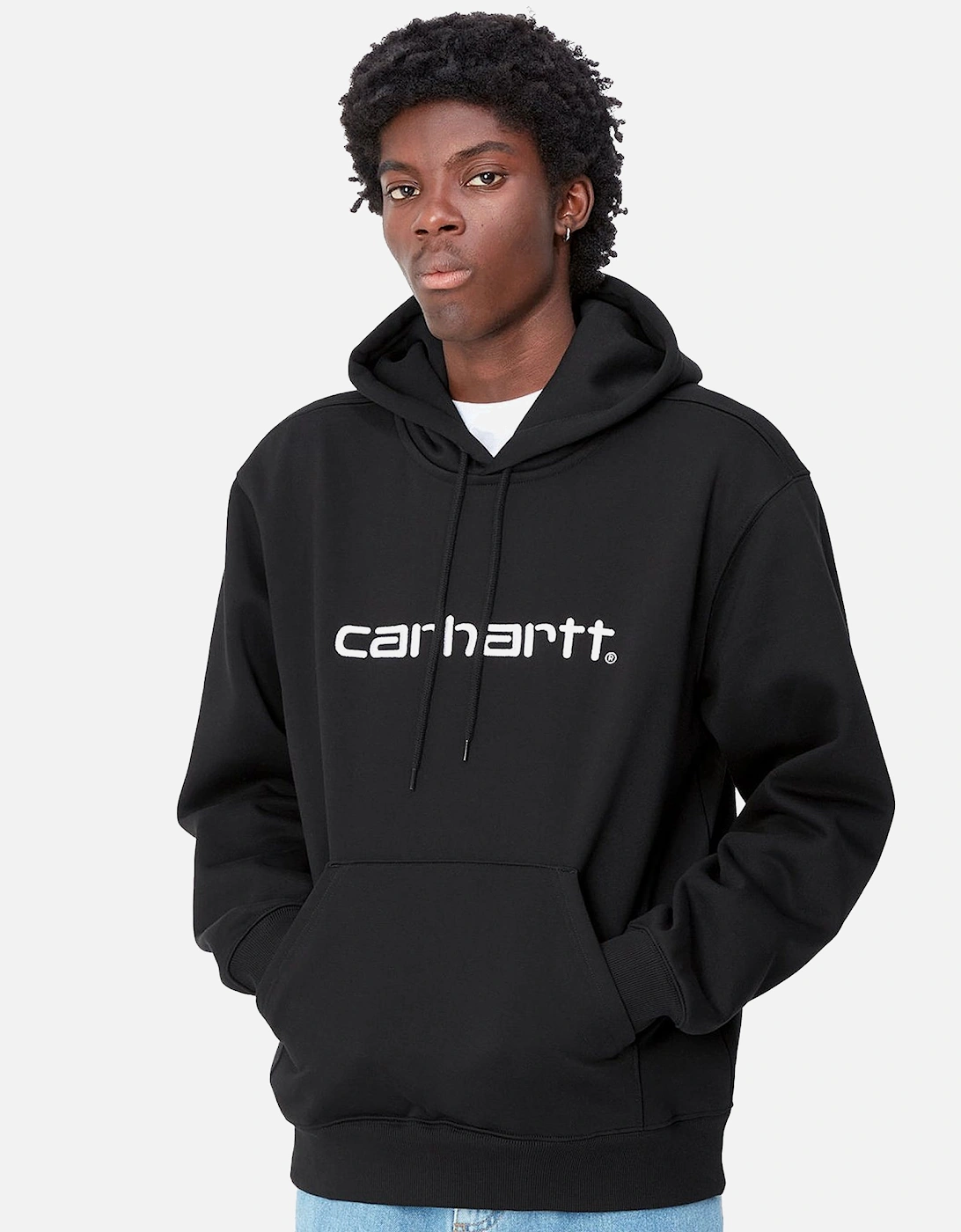 Hooded Carhartt Sweatshirt Black/White