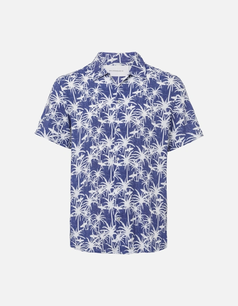 Palm Print Bowling Shirt