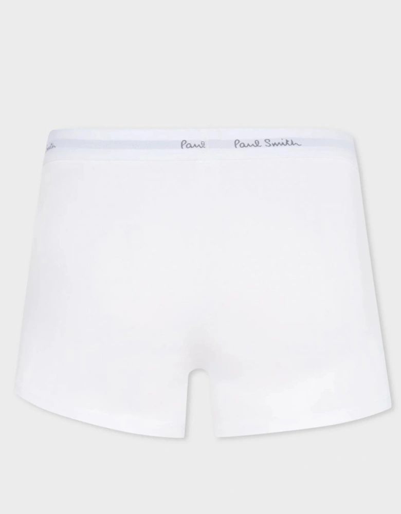 3 Pack Mens Plain Trunks with Script Logo Waistband