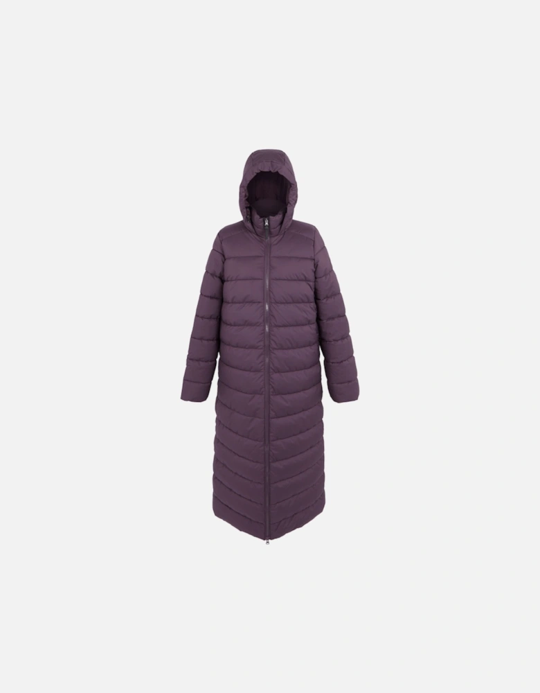 Womens Elender Longline Padded Hooded Jacket Coat