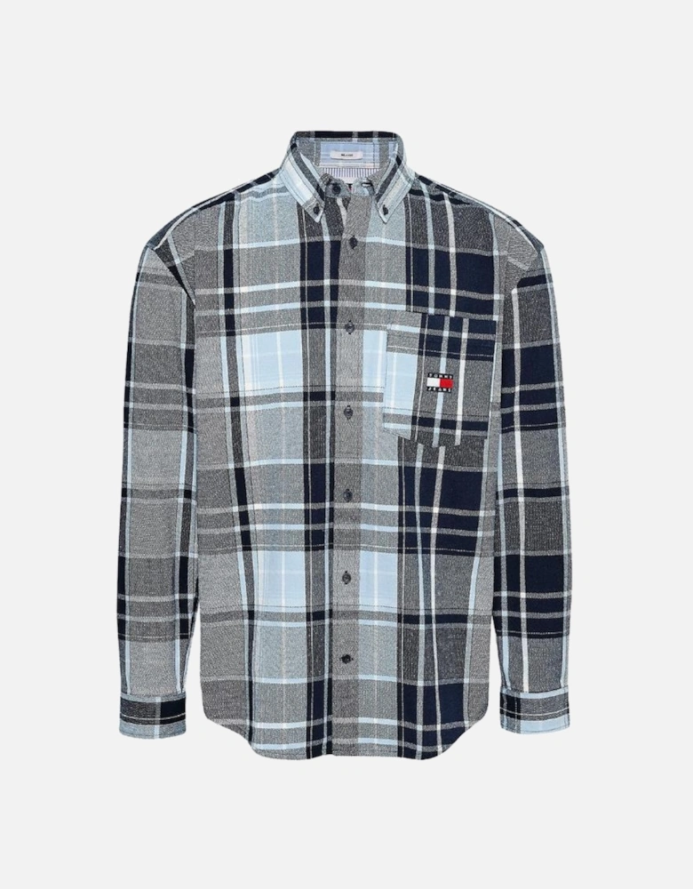 TMJ 2 PLY Brushed Flannel Shirt - Dark Night Navy