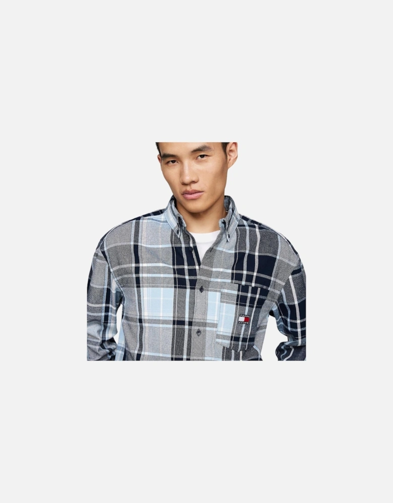 TMJ 2 PLY Brushed Flannel Shirt - Dark Night Navy