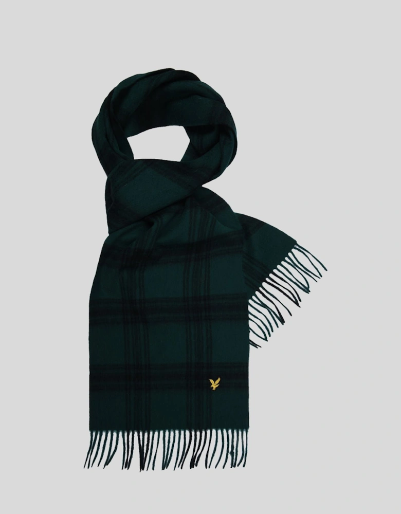 Check Lambswool Scarf