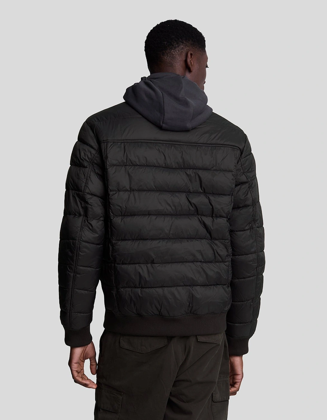 Funnel Neck Wadded Jacket