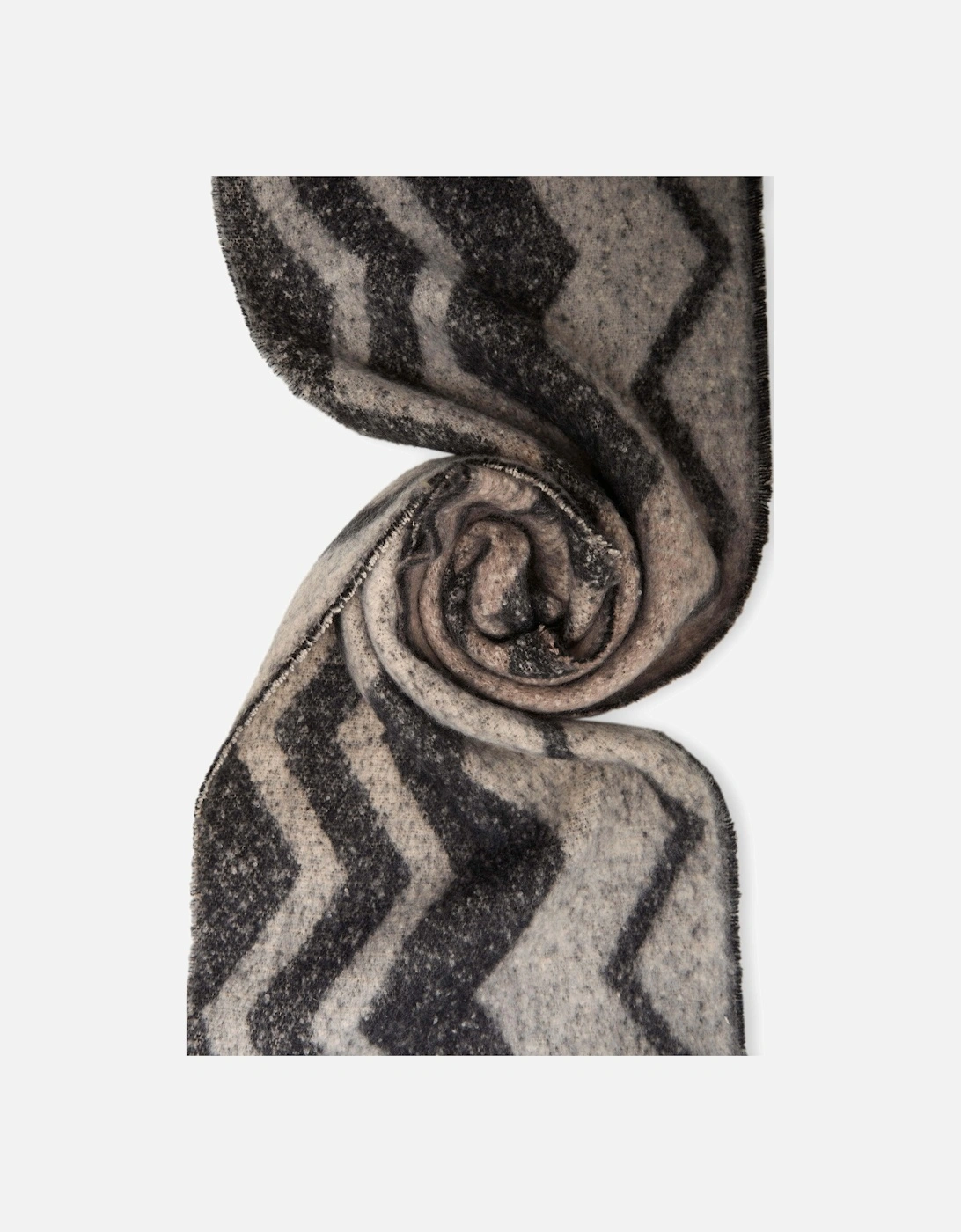 Zig Zag Black Scarf