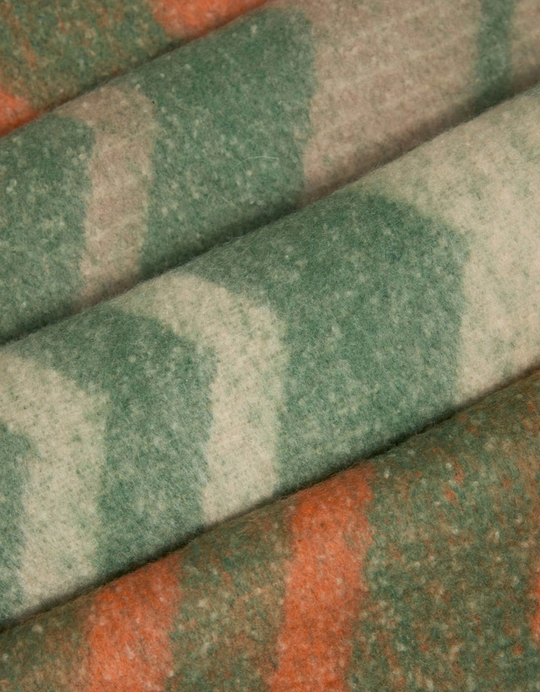 Zig Zag Green Scarf