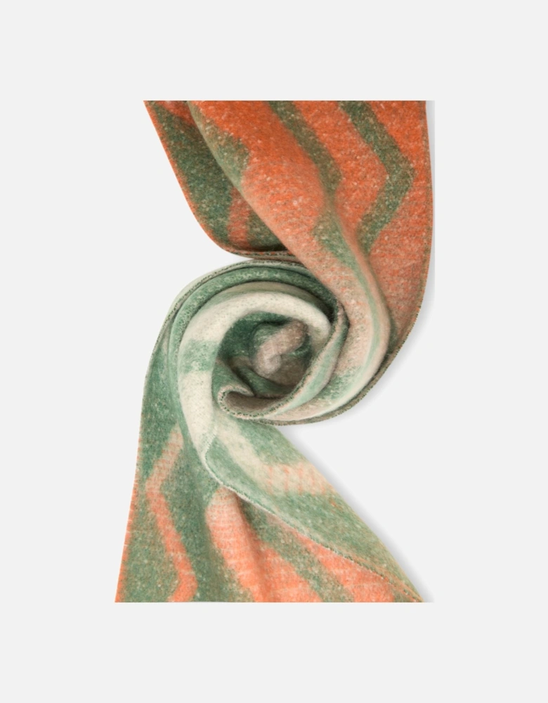 Zig Zag Green Scarf