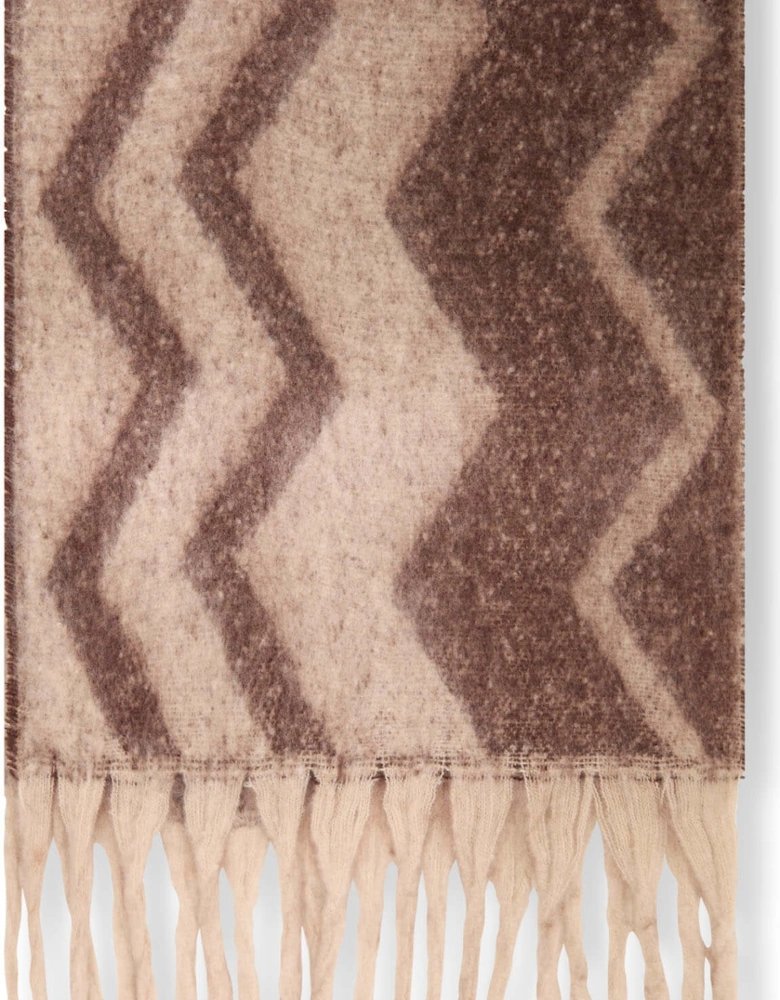 Zig Zag Brown Scarf