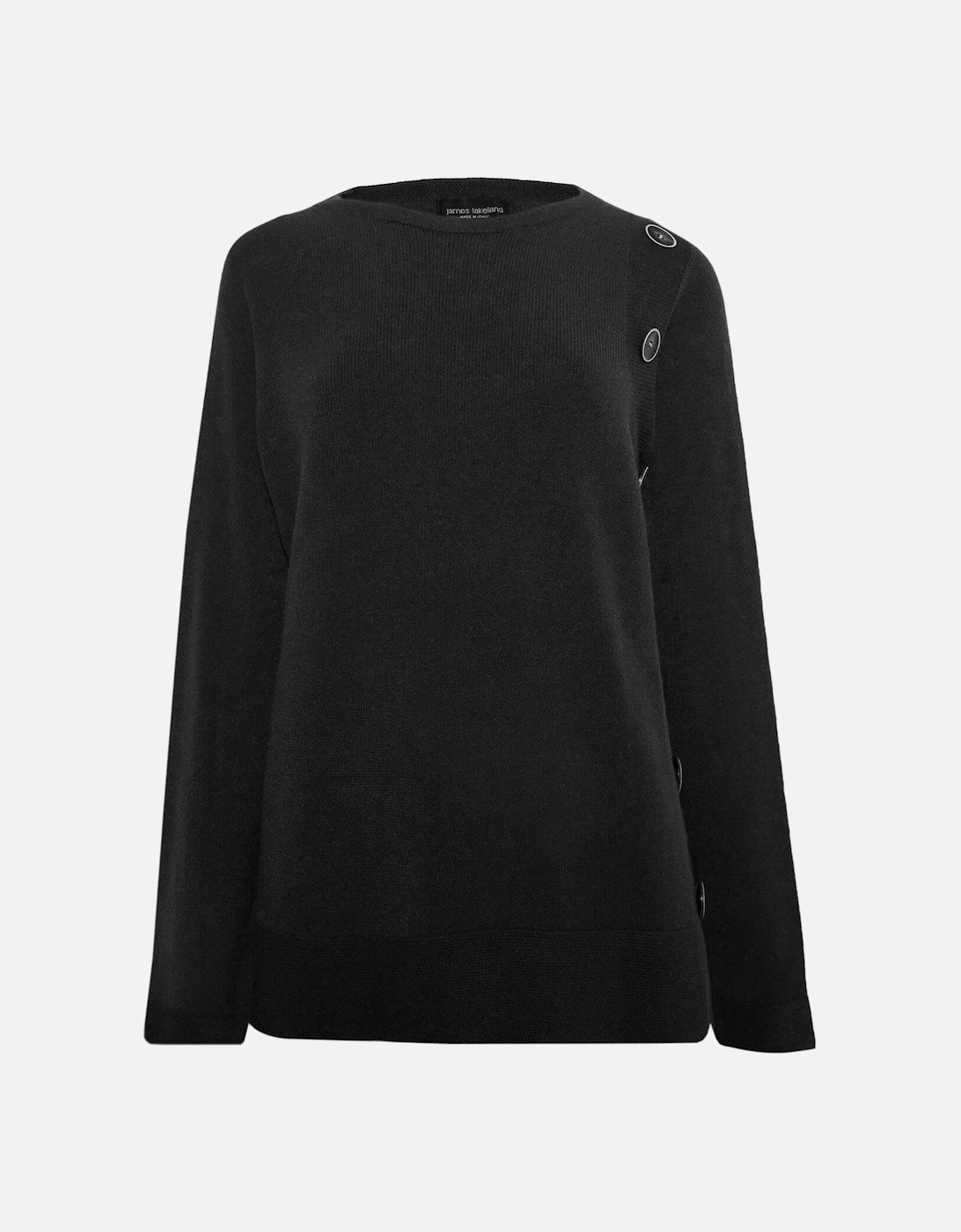 Side Button Black Jumper