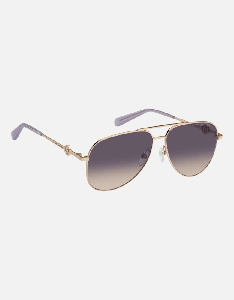 Marc Jacob 653 Hzj Ff Gold Sunglasses