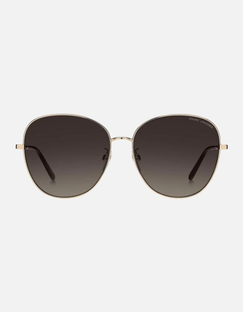 Marc Jacob 664 G S Rhl Ha Gold Sunglasses