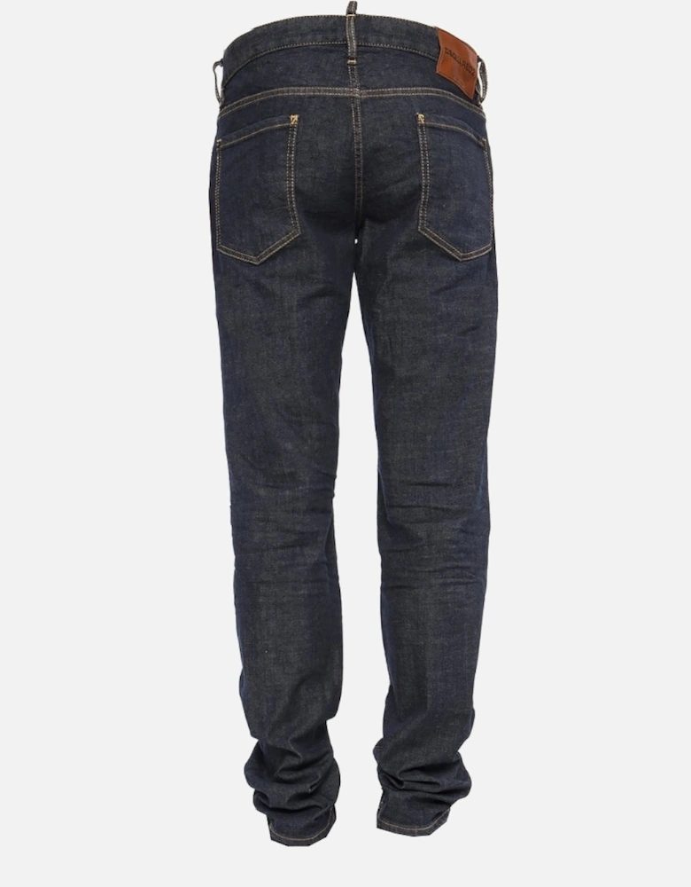 Slim Jean Raw Denim Dark Blue Jeans