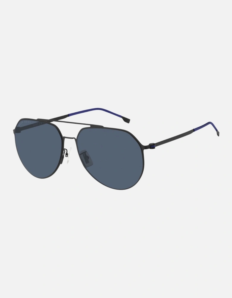 1404 0003 Ku Black Sunglasses