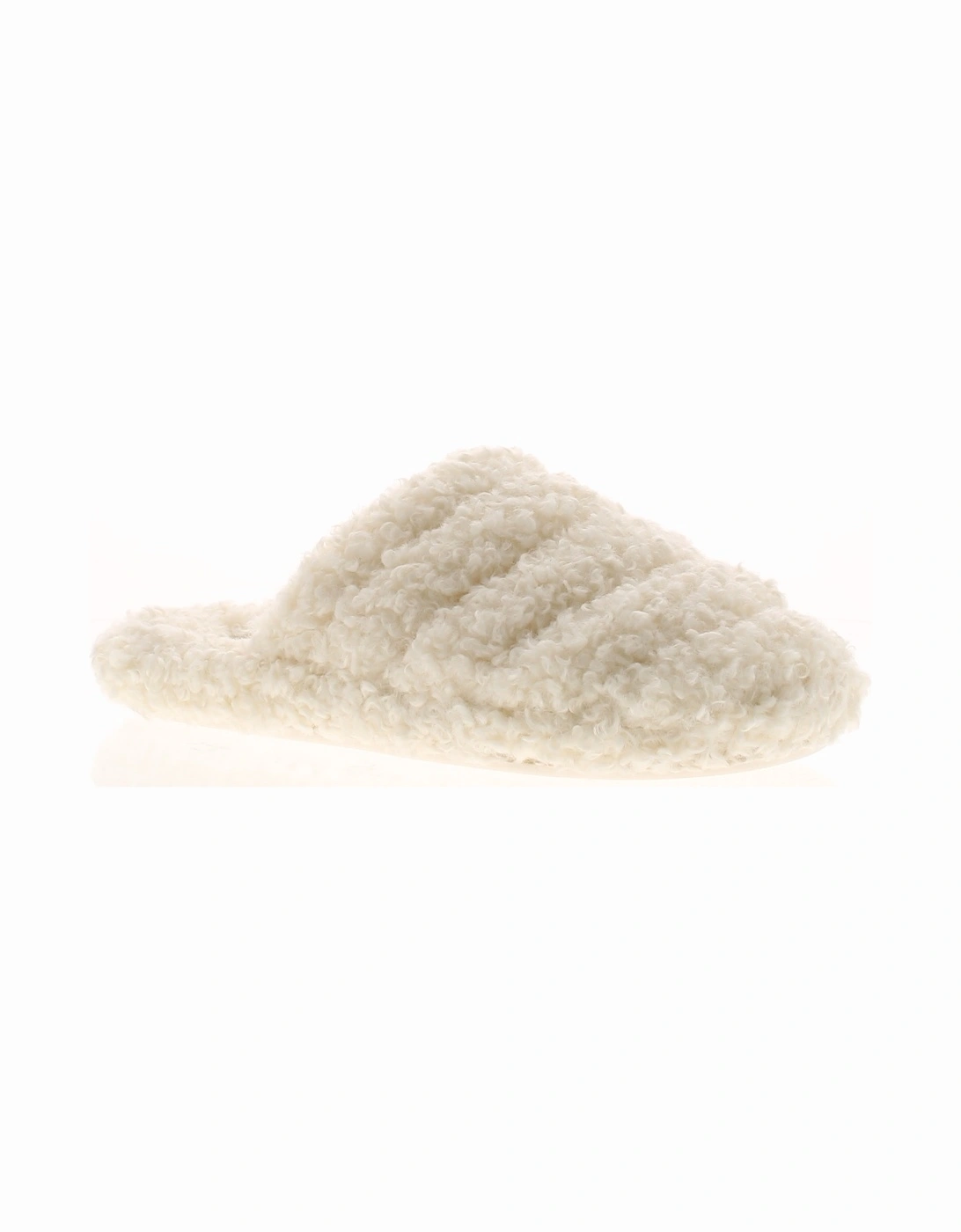 Womens Slippers Mule Borg Luvdey beige UK Size, 6 of 5
