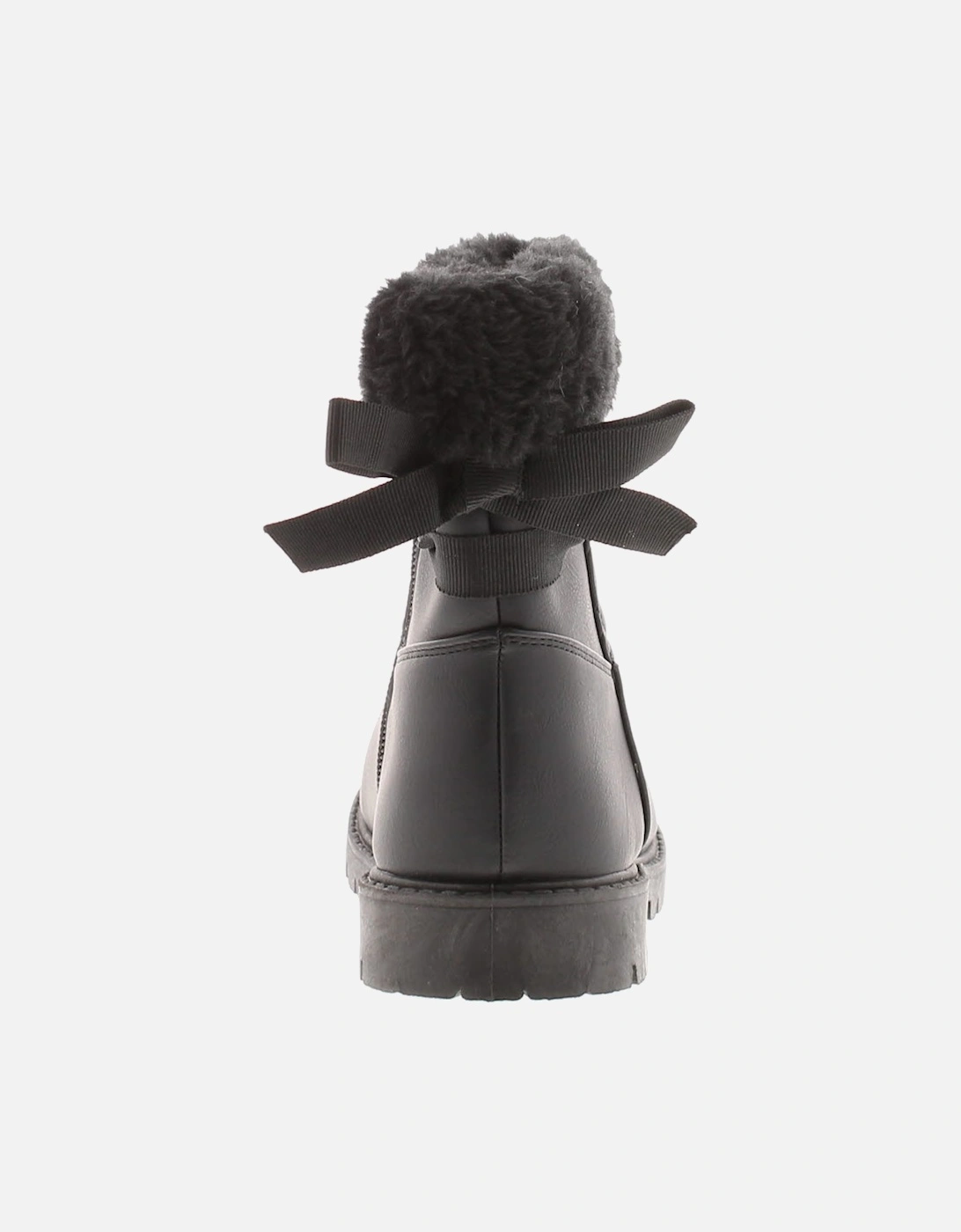 Girls Boots Younger Quilt black UK Size