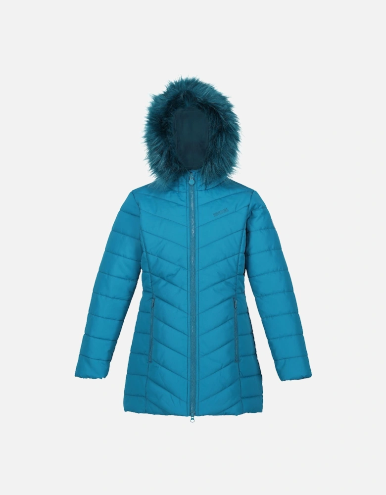 Girls Fabrizia Padded Warm Hooded Parka Jacket